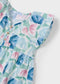 Vestido estampado flores geométricas niña Ref. 3928-035