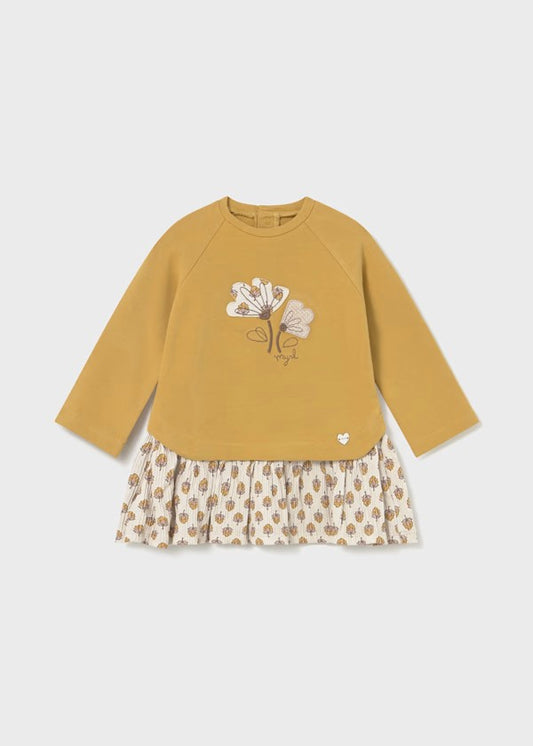 Vestido felpa combinado bebé Ref. 2914-088