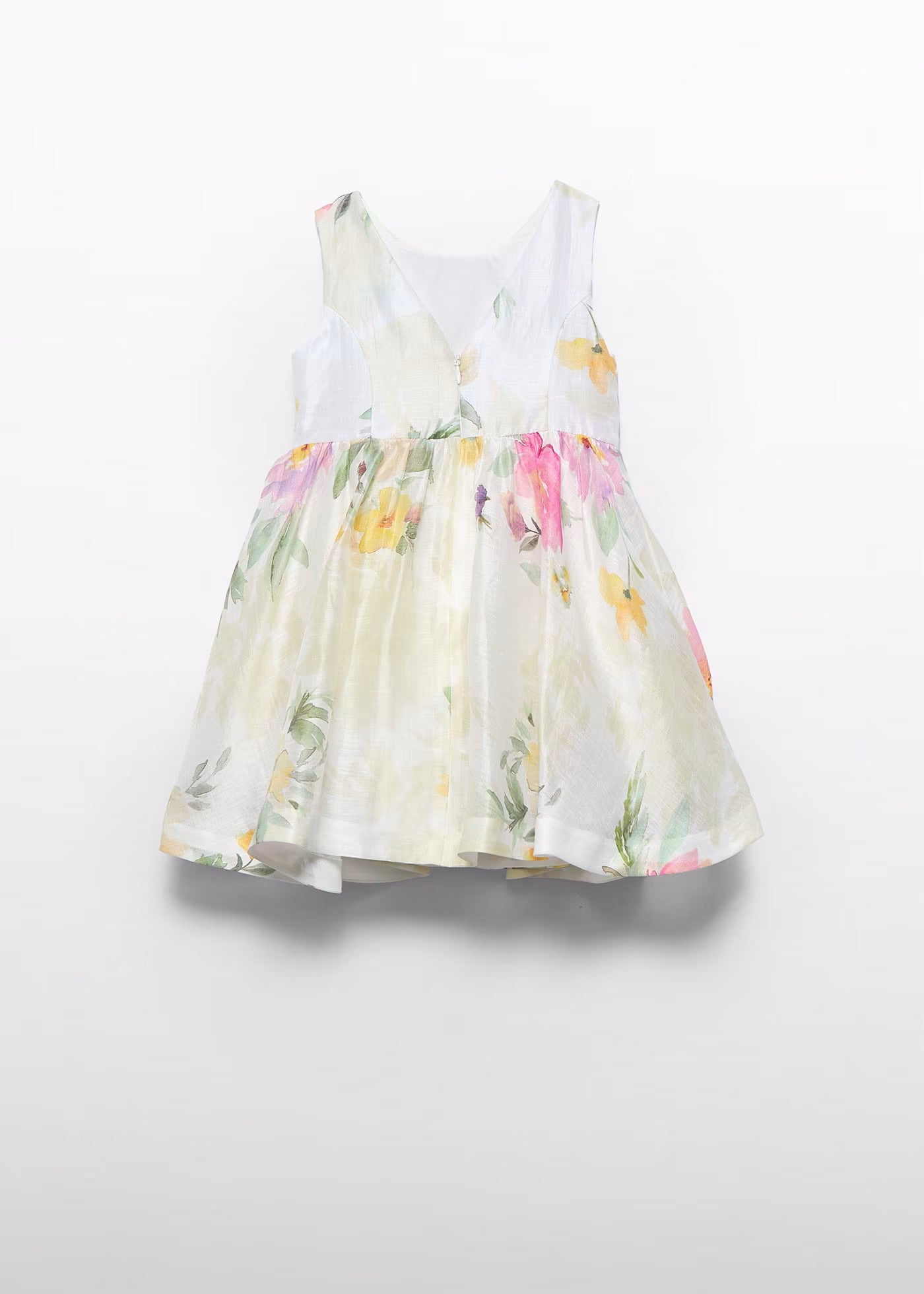 Abel&Lula  Vestido lino flores niña Ref. 5053-070 Color Lila