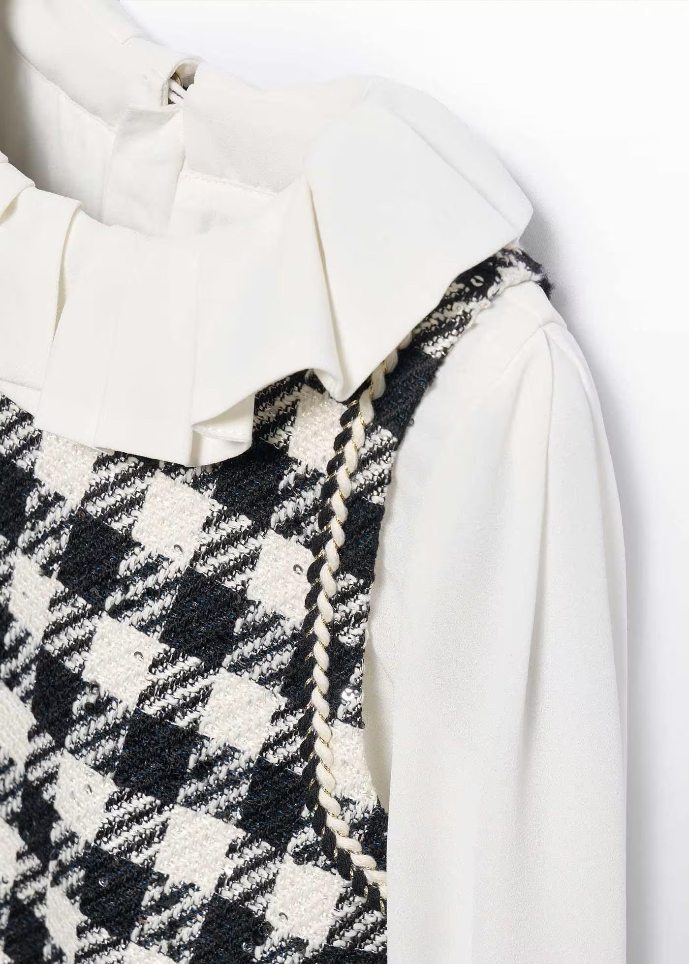 ABELYLULA Vestido pichi cuello volante niña Ref. 5526-038 Negro