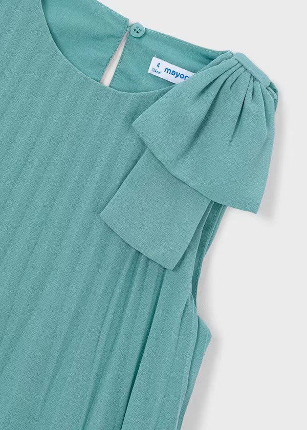 Vestido plisado lazo niña Ref. 3920-085
