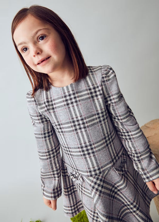 Vestido punto niña Ref. 4921-088 Plata vigore