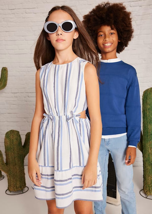 Vestido rayas aberturas chica Ref. 6982-062