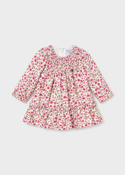 Vestido terciopelo estampado bebé Ref. 2946-030