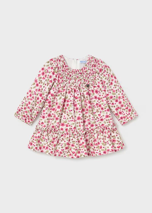 Vestido terciopelo estampado bebé Ref. 2946-030