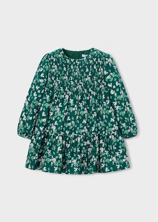 Vestido terciopelo estampado niña Ref. 4926-020