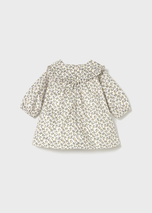 Vestido terciopelo estampado recién nacida Ref. 2822-051