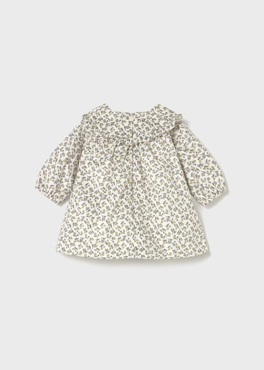 Vestido terciopelo estampado recién nacida Ref. 2822-051