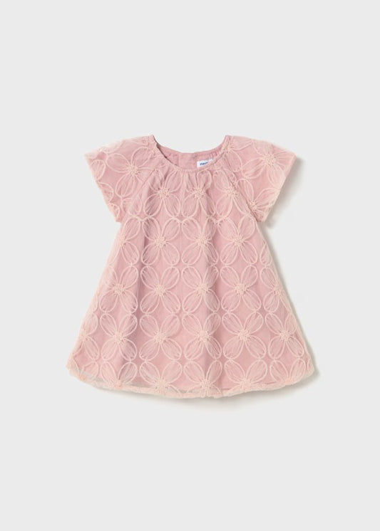 Vestido tul bordado bebé Ref. 1982-026