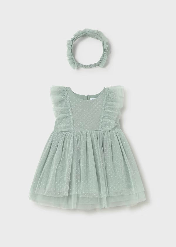 Vestido tul con diadema bebé Ref. 1905-046