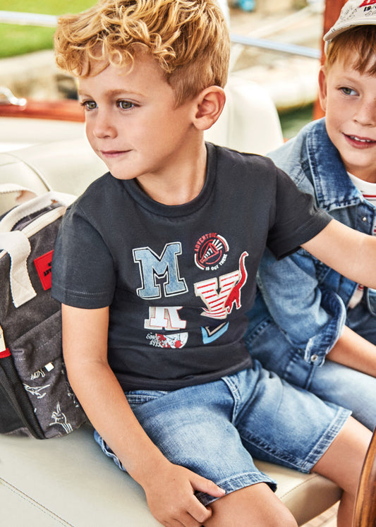 Bermuda de mezclilla con algodón sostenible para niño Art. 237-14