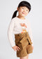 Pantalón corto de pana para niña