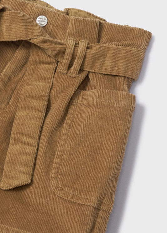 Pantalón corto de pana para niña