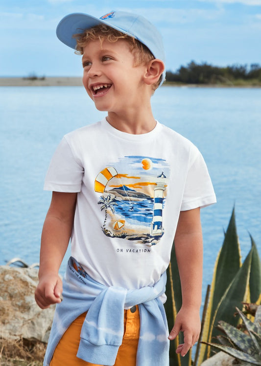 Playera interactiva de algodón sostenible para niño Art. 3023-16