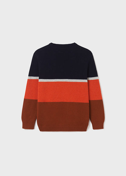 Suéter con bloques de color para chico